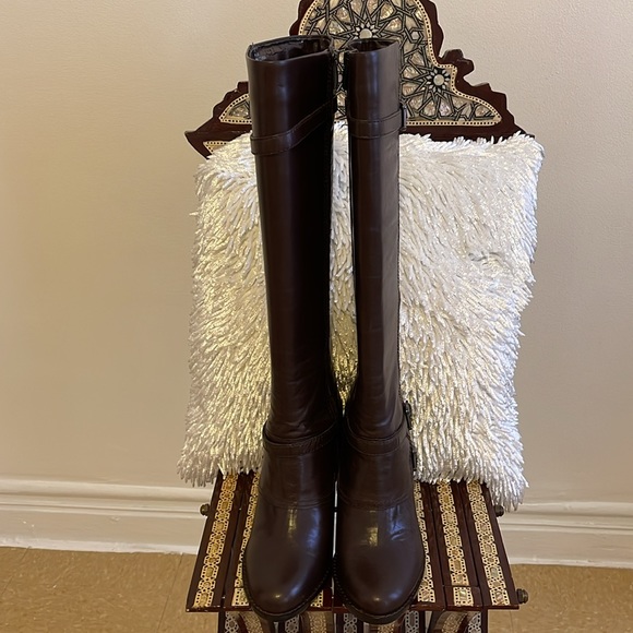 8.5 DARK BROWN knee high boots BRAND NEW - Picture 7 of 8